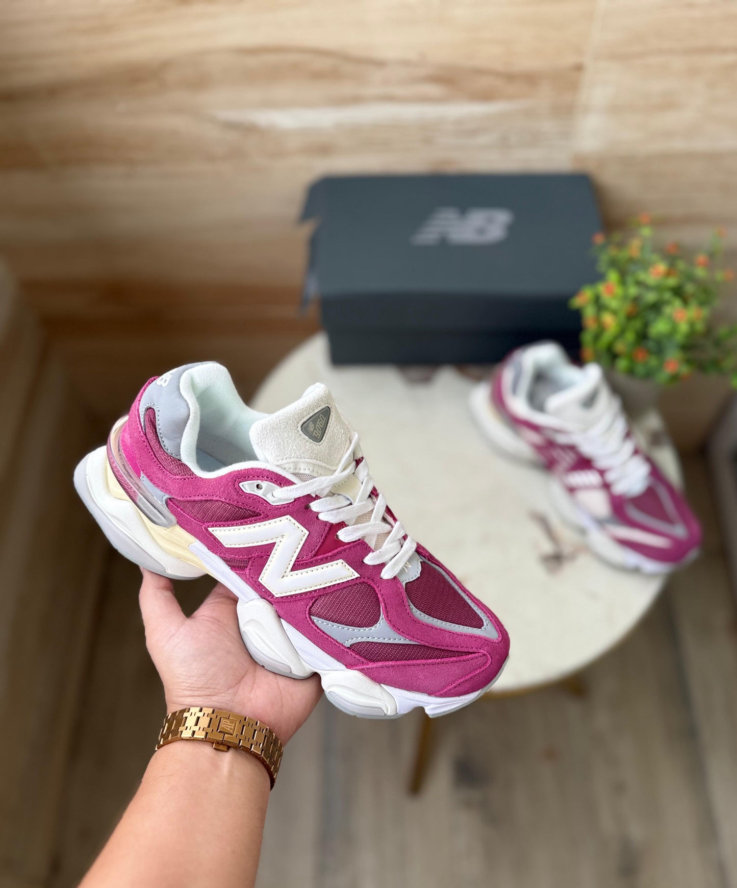 NEW BALANCE 9060 MAROON WHITE