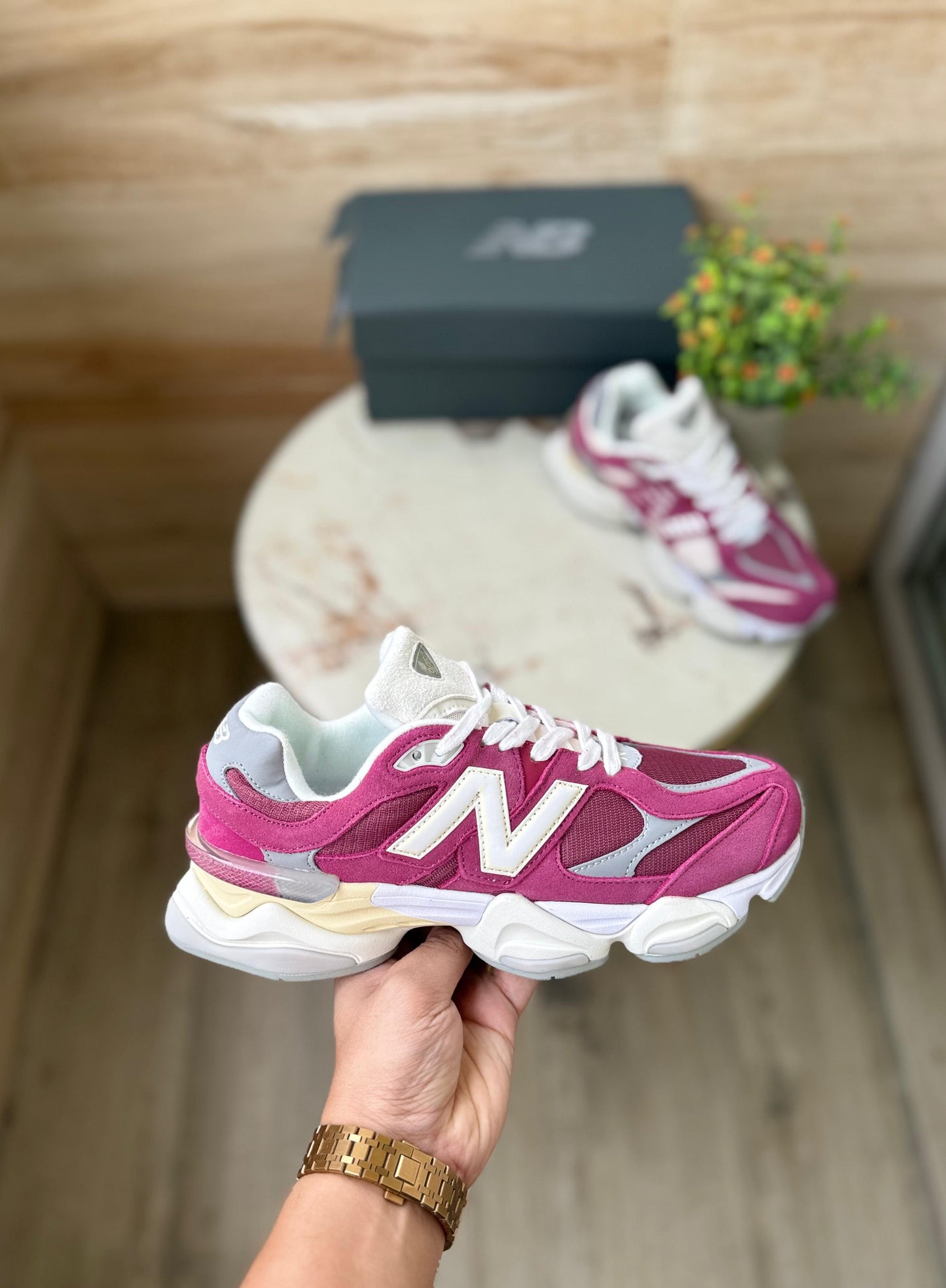 NEW BALANCE 9060 MAROON WHITE