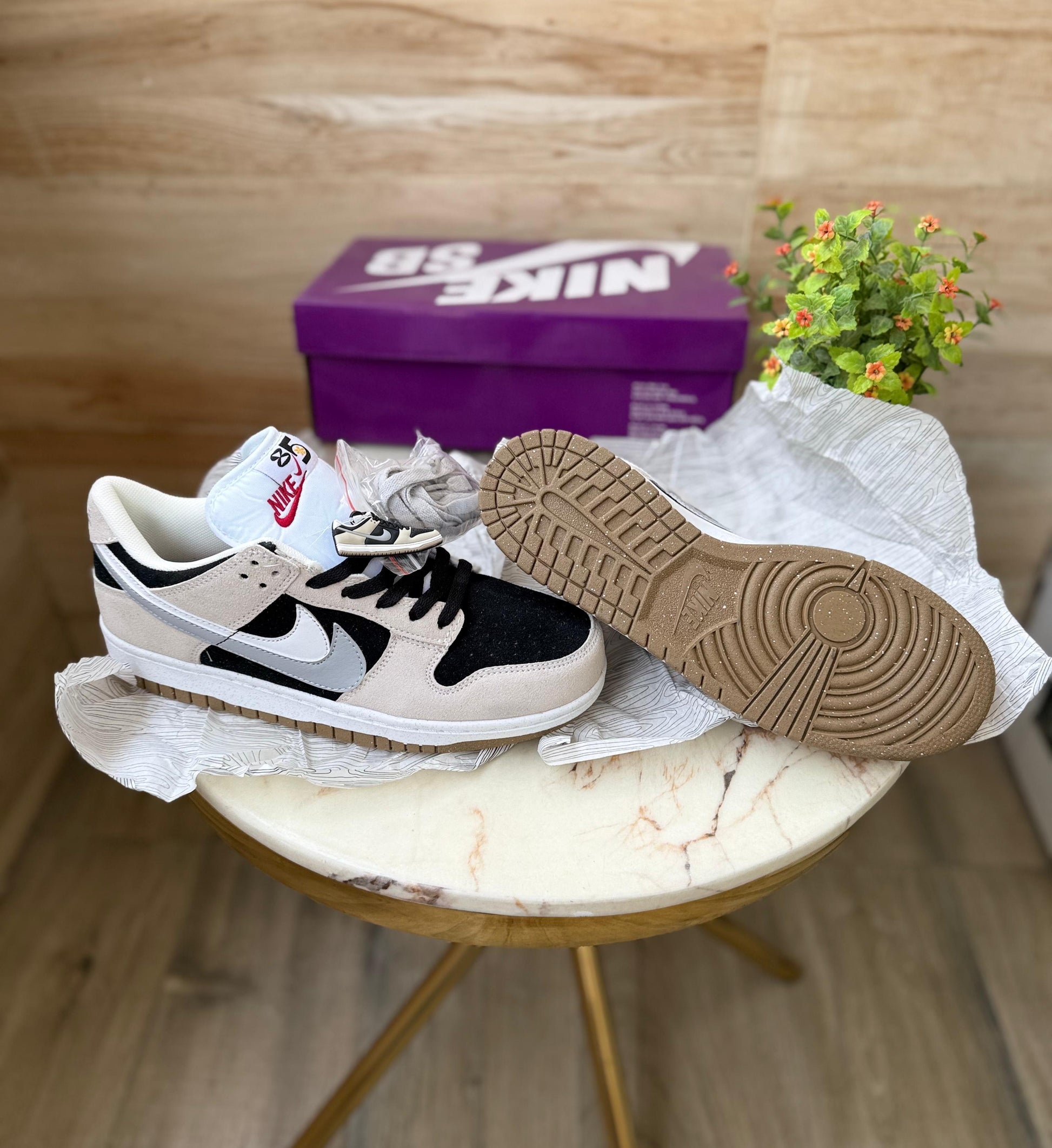 NIKE SB DUNK 85 DOUBLE SWOOSH GREY BLACK