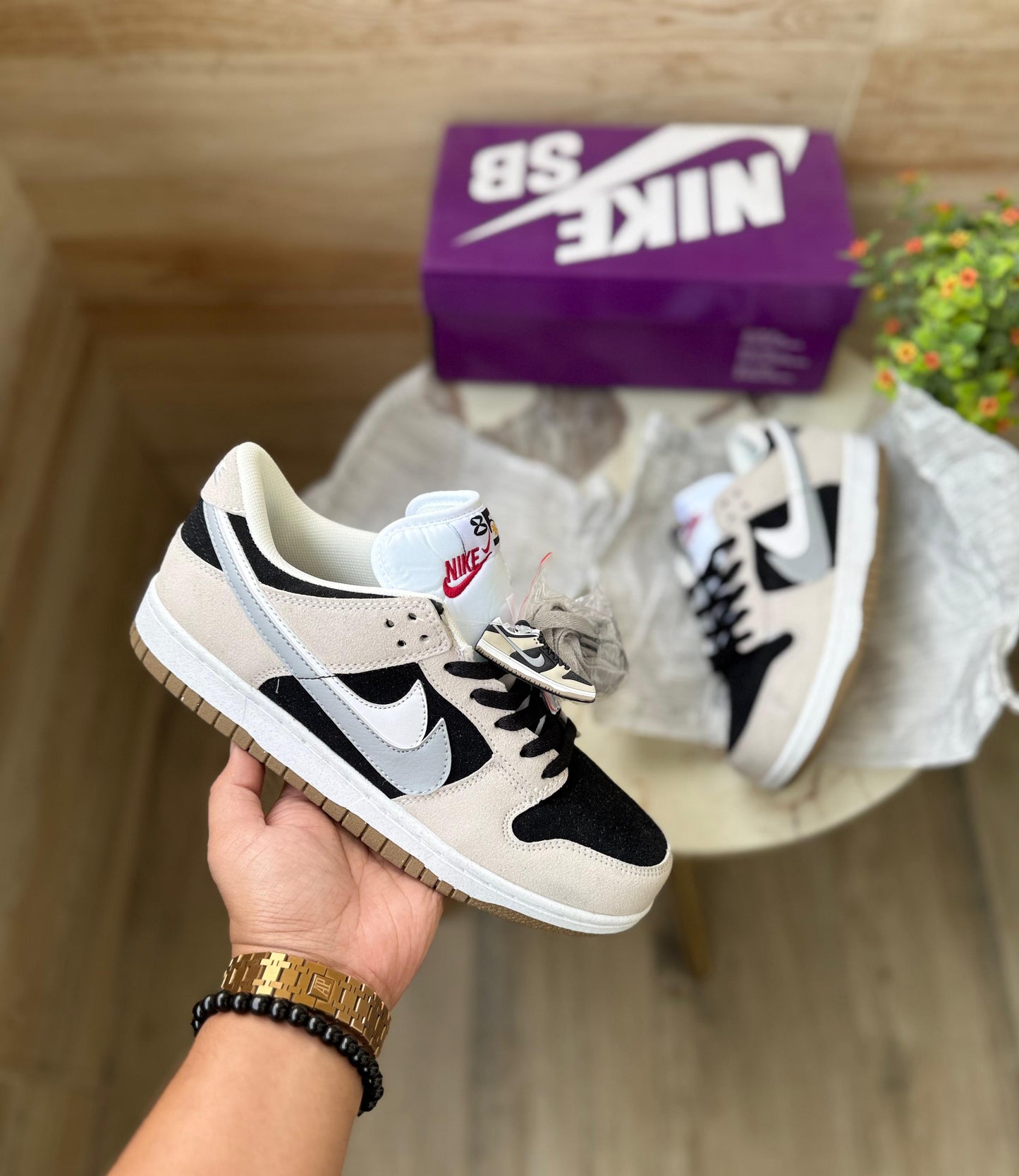 NIKE SB DUNK 85 DOUBLE SWOOSH GREY BLACK