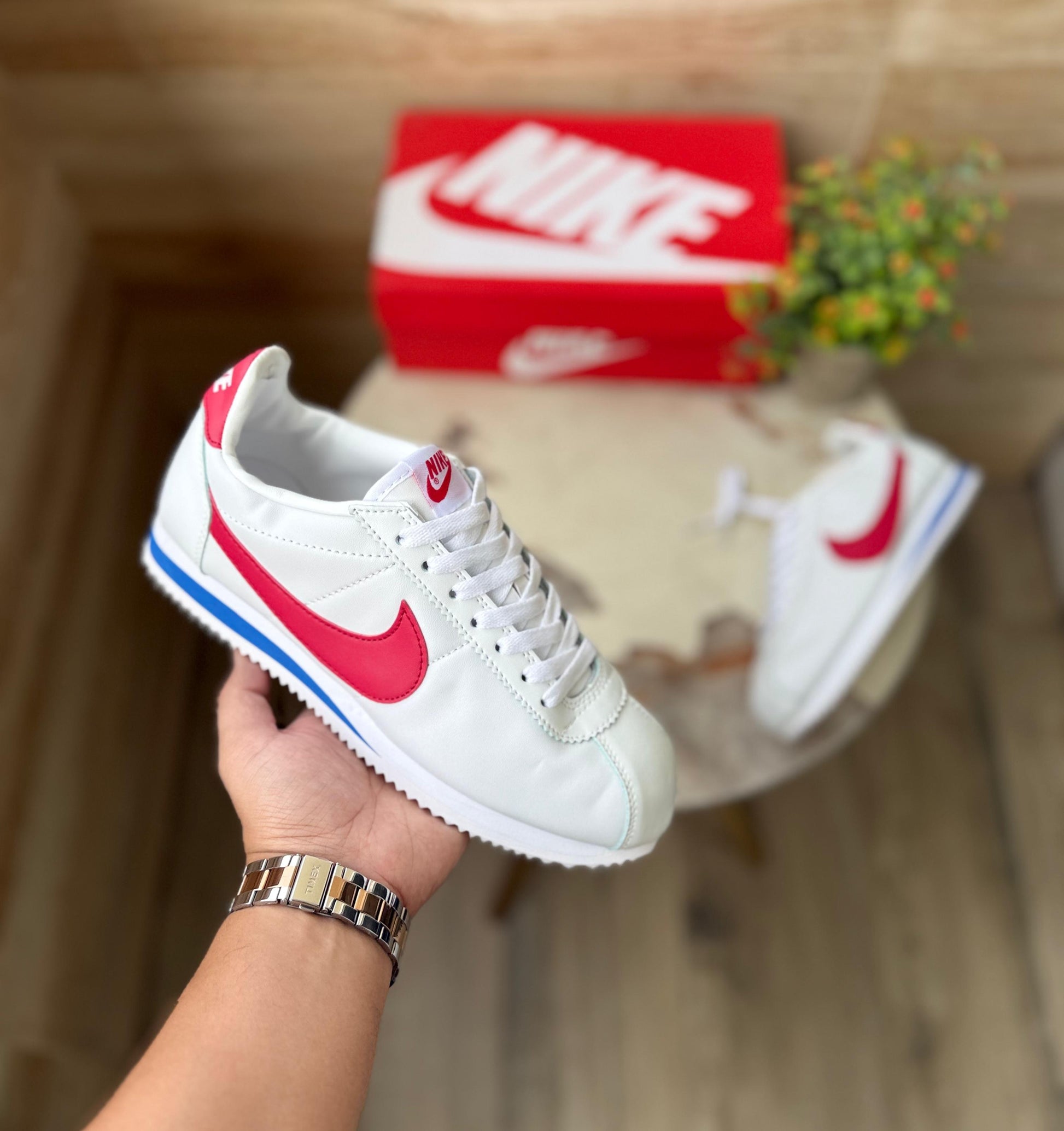 NIKE CORTEZ RED BLUE