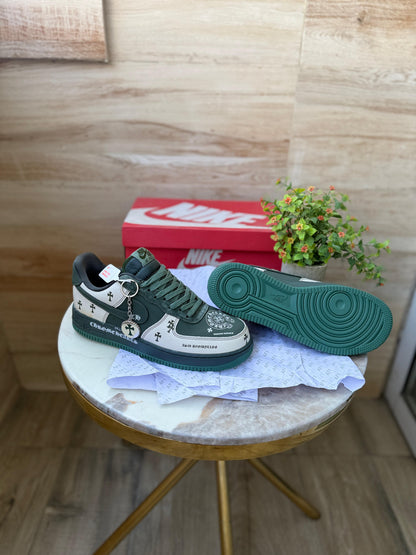 NIKE AIRFORCE HEART CHROME GREEN