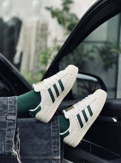 Adidas Superstar White Green