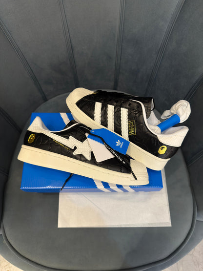 ADIDAS ORIGINAL SUPERSTAR BLACK BAPE