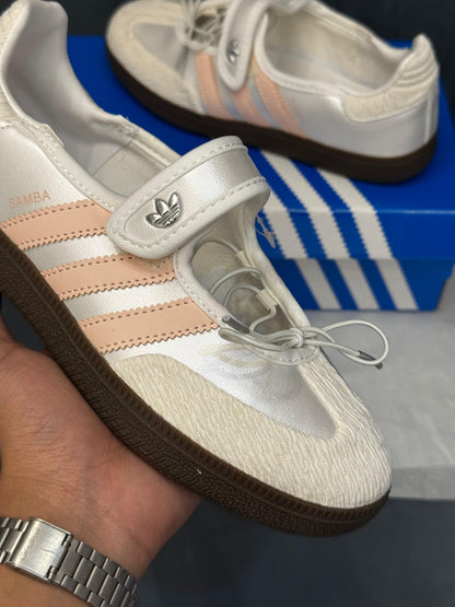 ADIDAS ORIGINALS SAMBA JANE WHITE PINK BALLET
