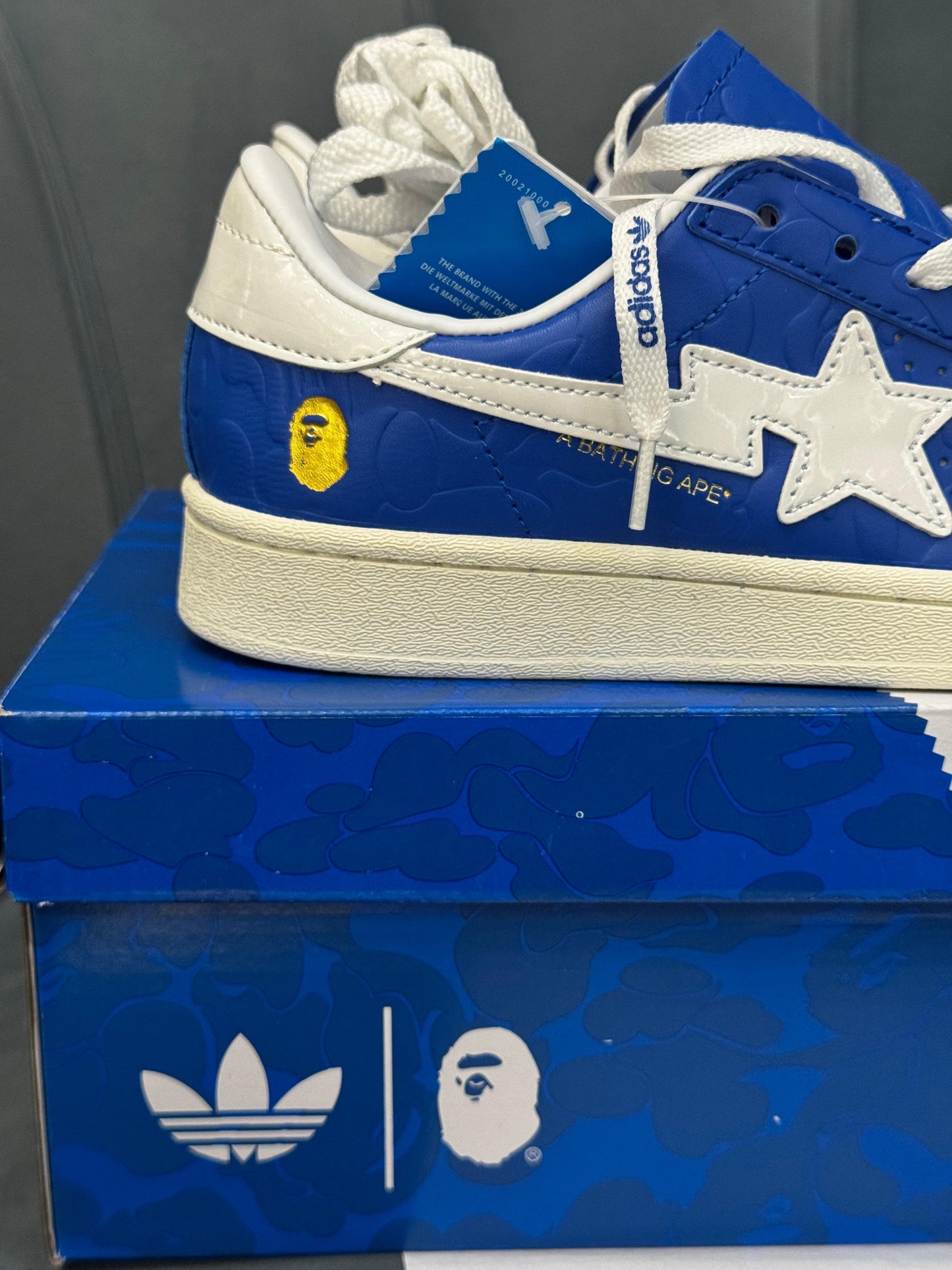 ADIDAS ORIGINAL SUPERSTAR BAPE SKYBLUE