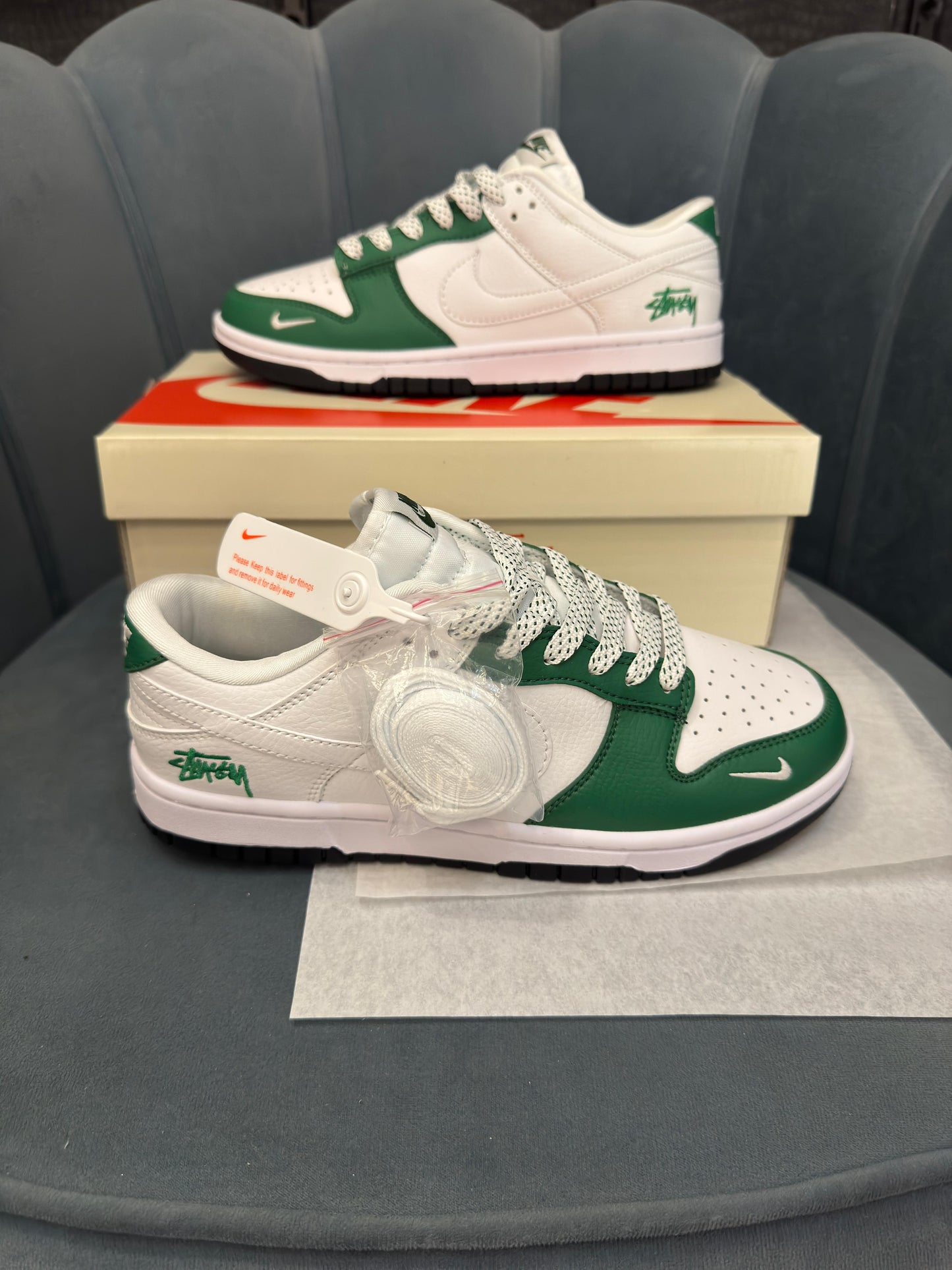 NIKE SB DUNK STUSSY WHITE GREEN 2026