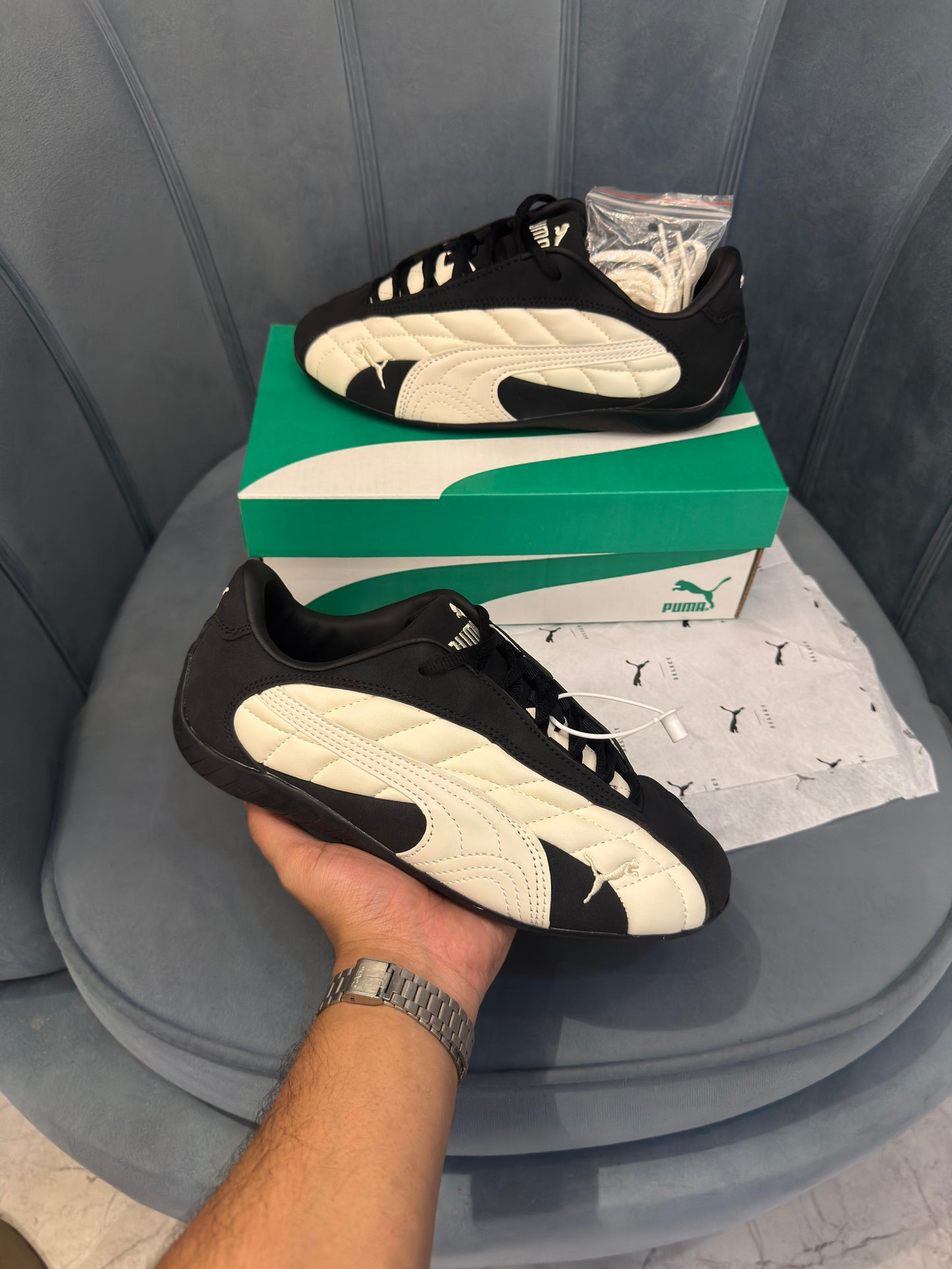 PUMA SPEEDCAT QUILTED PLUS BLACK