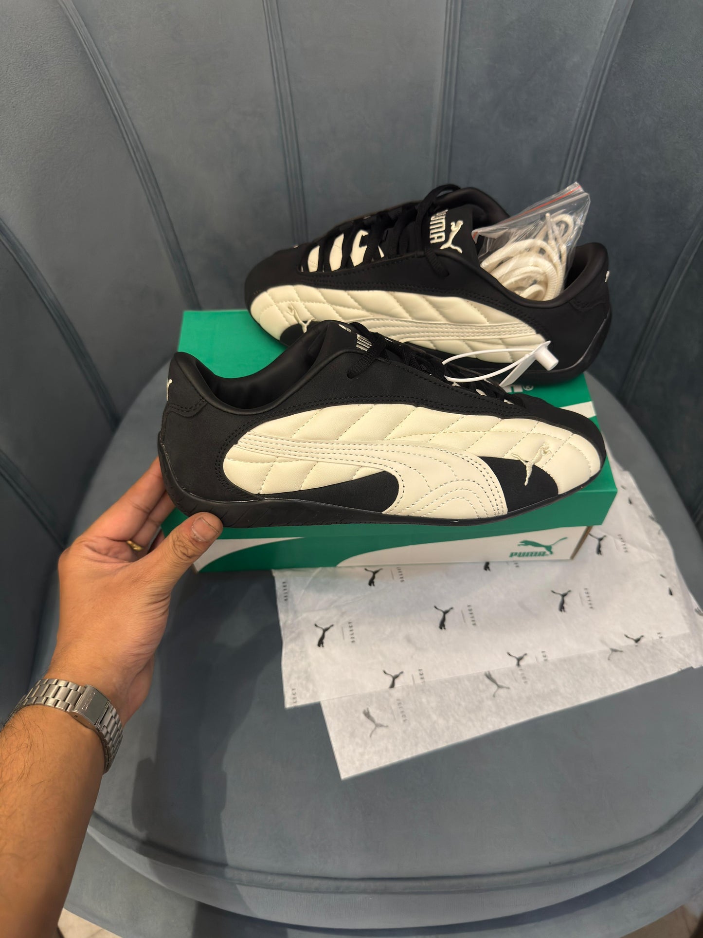 PUMA SPEEDCAT QUILTED PLUS BLACK