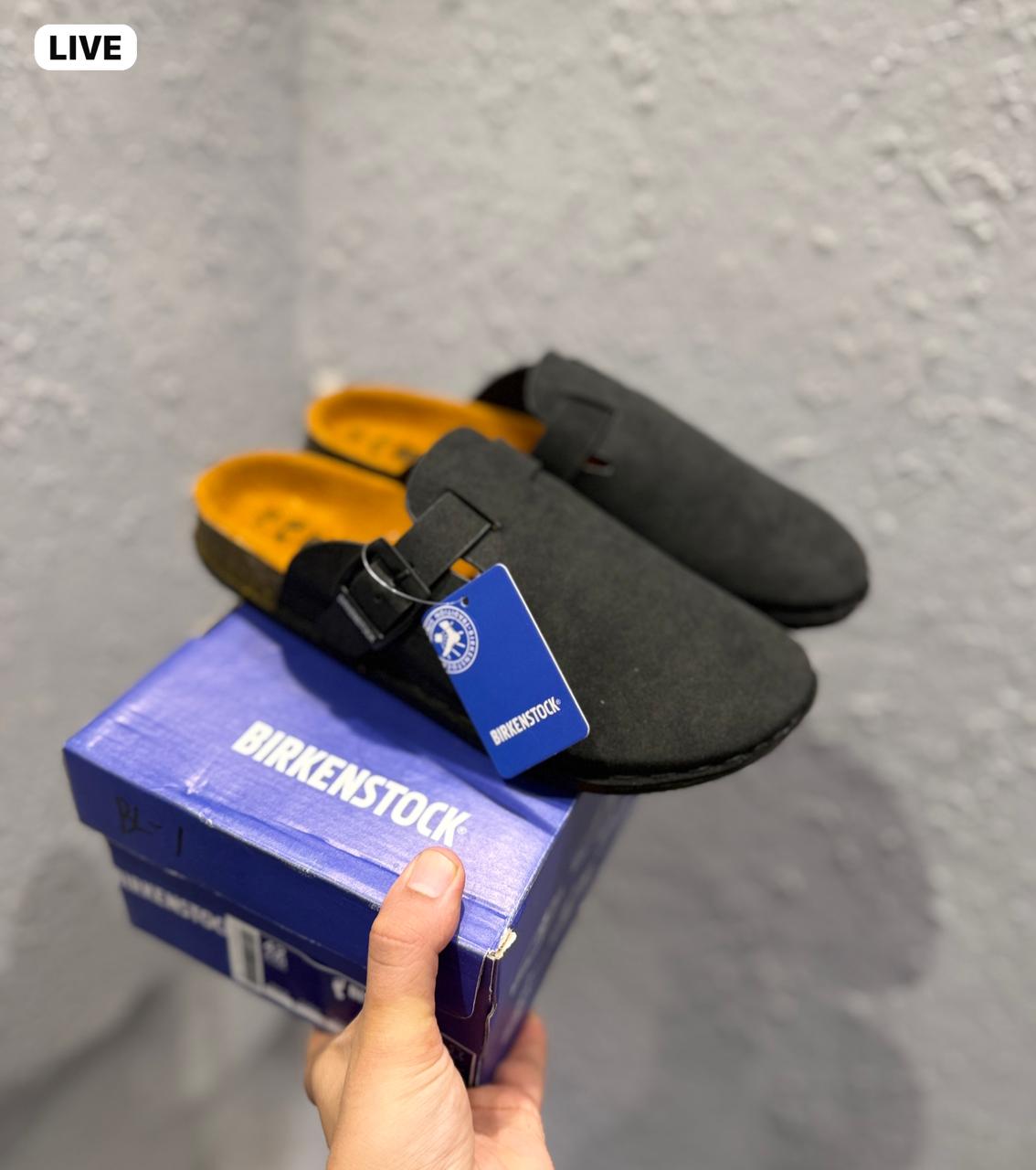 BIRKENSTOCK SYNTHETIC LEATHER BOSTON