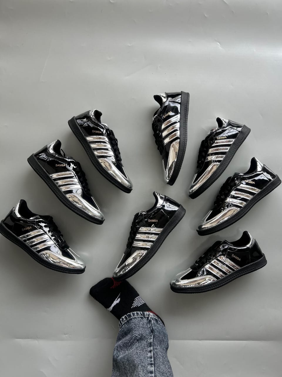 ADIDAS SAMBA ATMOS BLACK SILVER